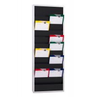 Organizador 20 pastas A4 - metal - preto Organizador 20 pastas A4 - metal - preto