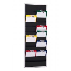 Organizador 20 pastas A4 - metal - preto Organizador 20 pastas A4 - metal - preto