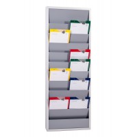 Organizador 20 pastas A4 - metal - cinza Organizador 20 pastas A4 - metal - cinza