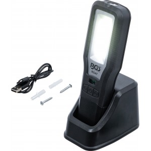 Lanterna de trabalho LED COB | articulada | com estação de carregamento Lanterna de trabalho LED COB | articulada | com estação de carregamento