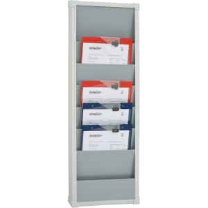 Organizador 6 Pastas A4 - Cinza